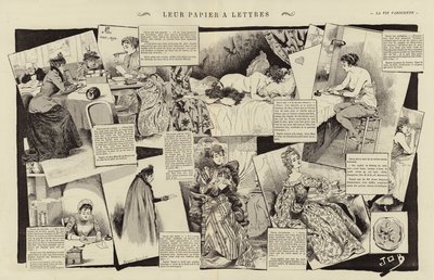 Leur papier à lettres - Jacques Marie Gaston Onfray de Breville (Job)